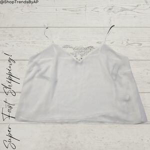 Forever 21 White Lace Crop Tank